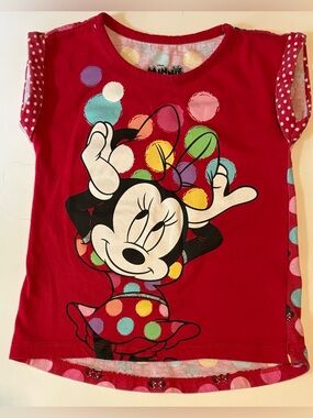 Disney Minnie Mouse Polka dot top 3T kids clothes toddler play clothing tops